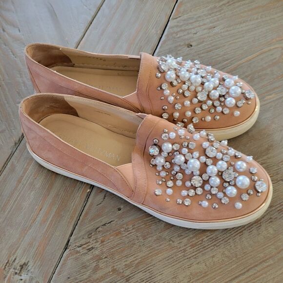 Stuart Weitzman Jeweled flats shoes 37 - Picture 1 of 8